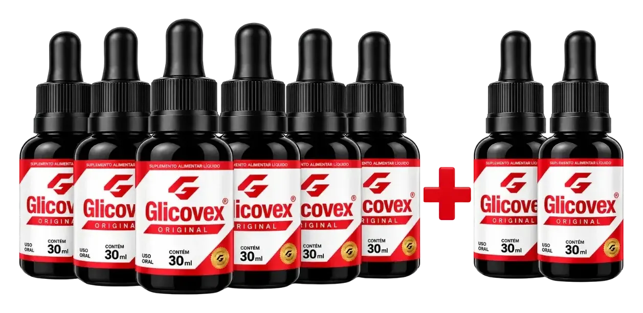 Kit Glicovex Original com 8 frascos de 30 mL